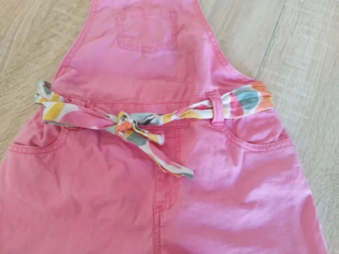 Salopette rose avec ceinture - photo numéro 3