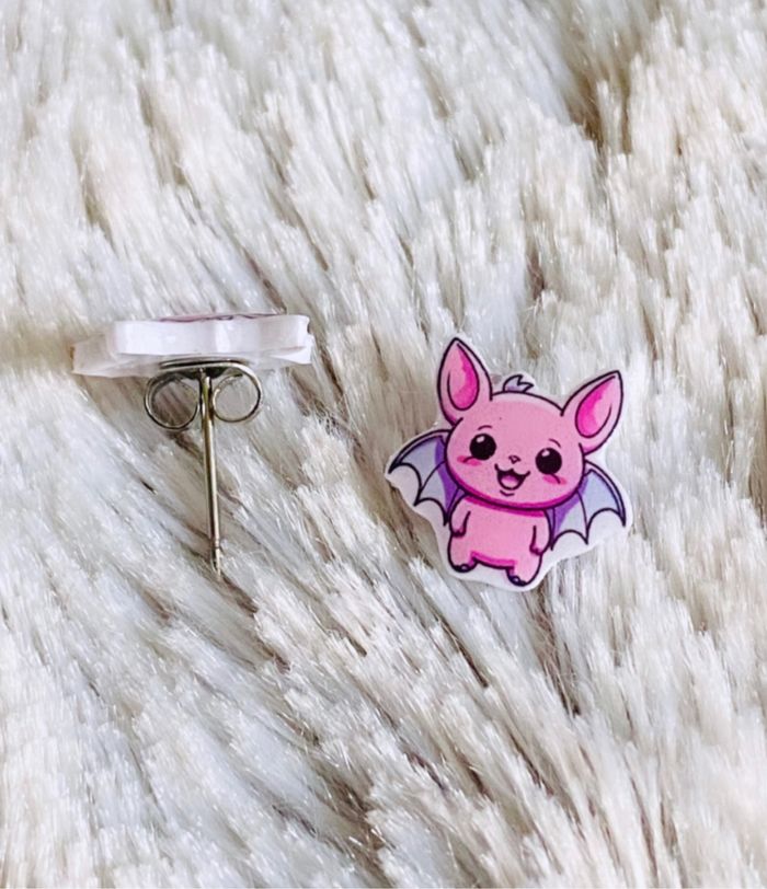 Boucles d’oreilles Fait Main Chauve souris Kawaii - photo numéro 2