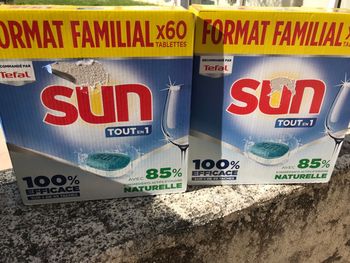 Neuf 2 paquets tablettes sun lave vaisselles soit 120 tablettes