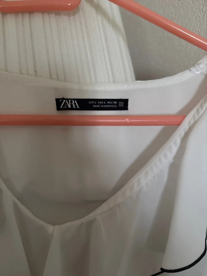 Blouse à volants Zara L - photo numéro 2