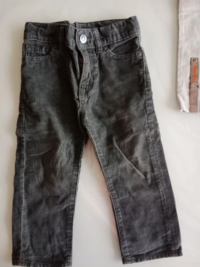 Lot de 6 pantalons et jeans garçon taille 18/24 mois - photo numéro 3