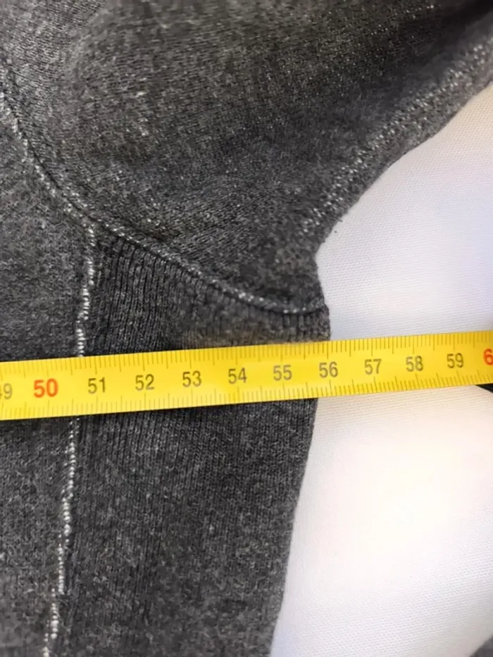 Sweat capuche homme Ralph Lauren zippé taille M gris foncé logo bordeau - tâche javel - photo numéro 11