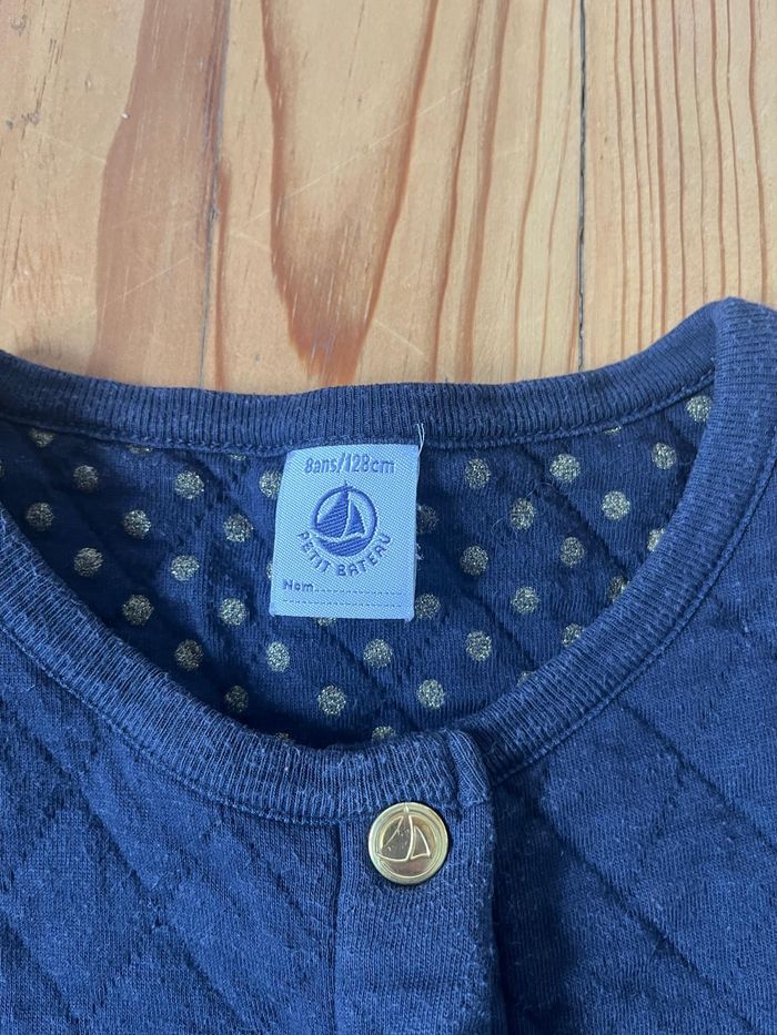 Veste marine Petit Bateau 8 ans - photo numéro 4