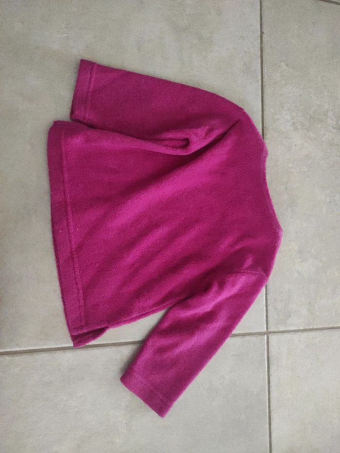 Sweat polaire vinyl fraise 26 mois - photo numéro 2