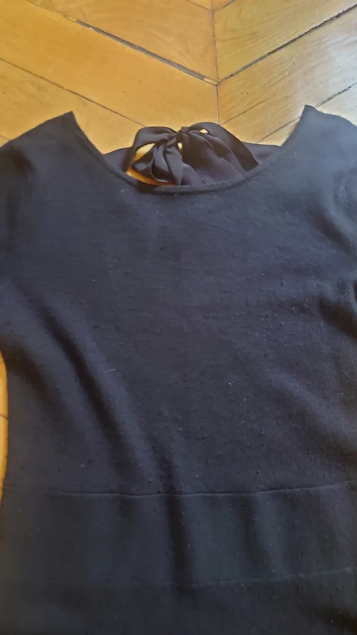 Robe pull noire Comptoir des Cotonniers en cachemire t 36 S - photo numéro 8