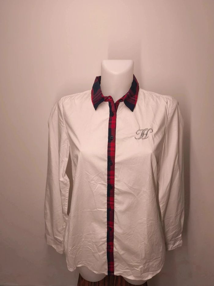 Chemise Tommy Hilfiger Femme Taille M Blanc-Rouge
