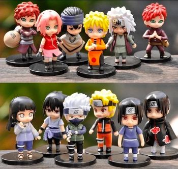 Lot de 12 figurines Naruto. Neuf