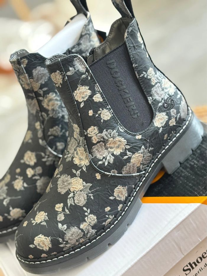 Paire de bottine noire 40 neuve dockers - photo numéro 4