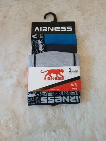 Boxer lot de 3 Airness 6/8ans