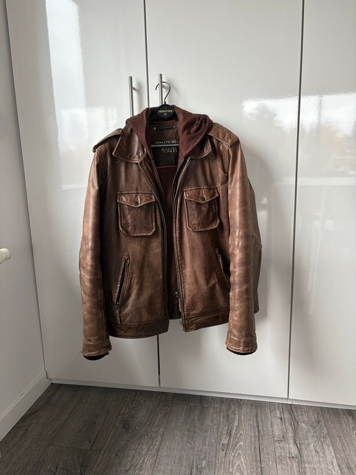 Blouson cuir homme taille M emanuelle khanh - photo numéro 7