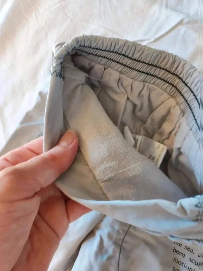 Pantalon  avec doublure  👖gris  style  streetwear  avec inscriptions18 mois - photo numéro 4