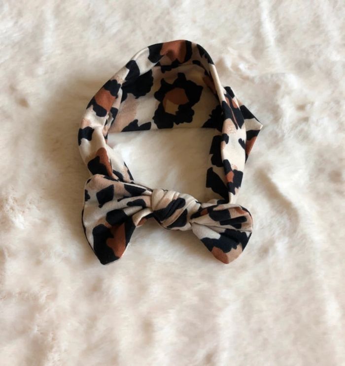 Bandeau gros noeud leopard Neuf