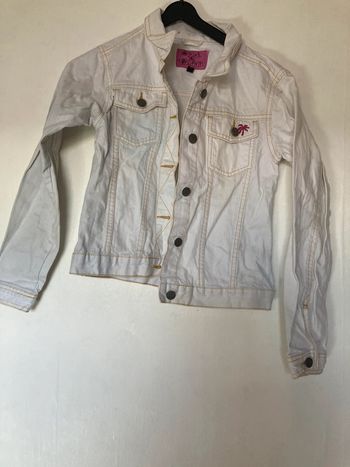 Veste en jeans de couleur blanche taille 11-12ans