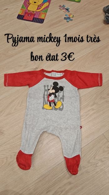 Pyjama Mickey 1mois