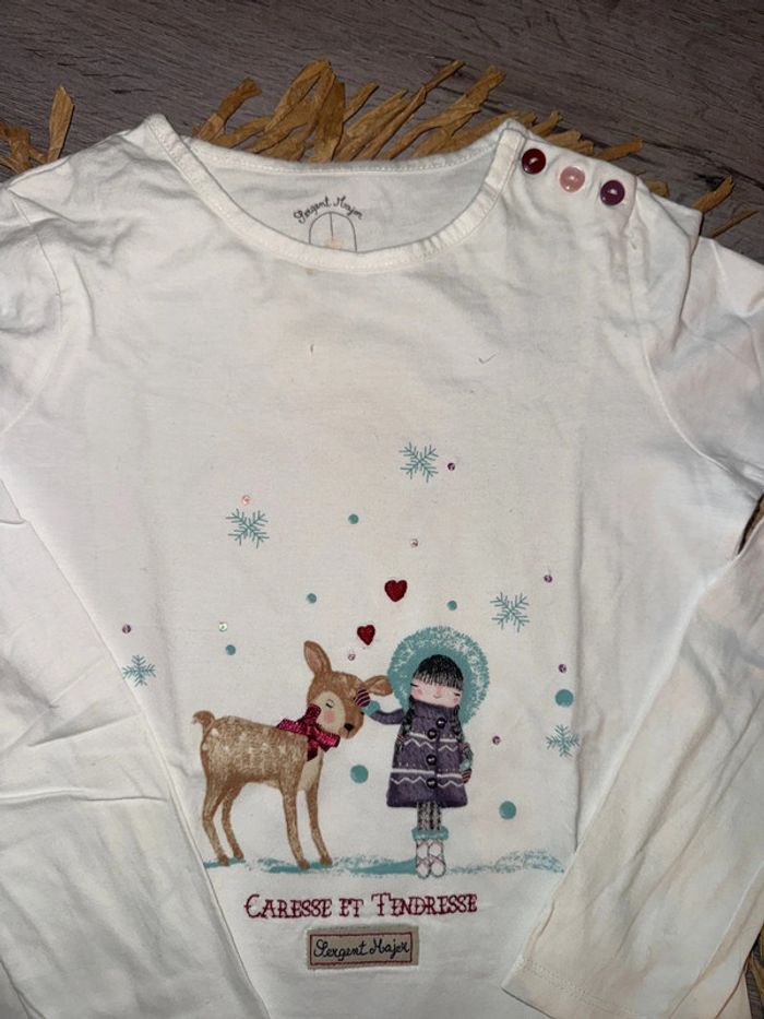 T shirt manches longues sergent major 8 ans - photo numéro 2