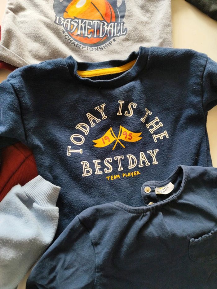 Lot de sweat et blouse a longue manche bébé - photo numéro 4