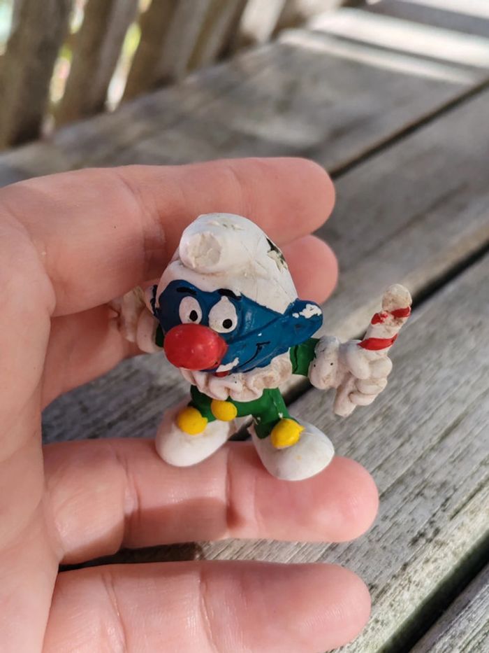 Figurine Schtroumpfs clown vintage - photo numéro 2