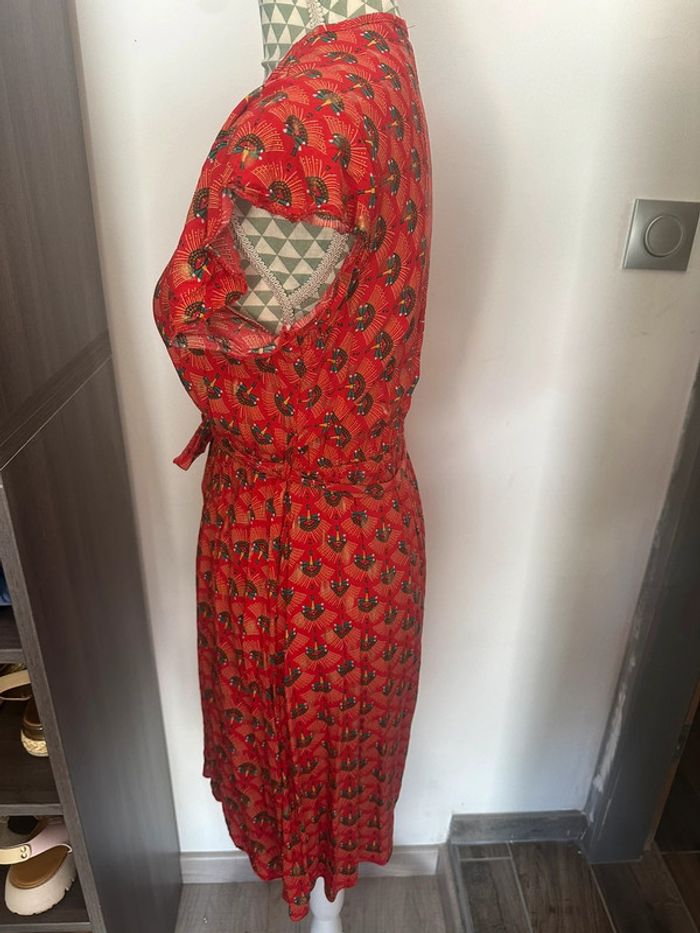 Robe rouge motifs - photo numéro 5