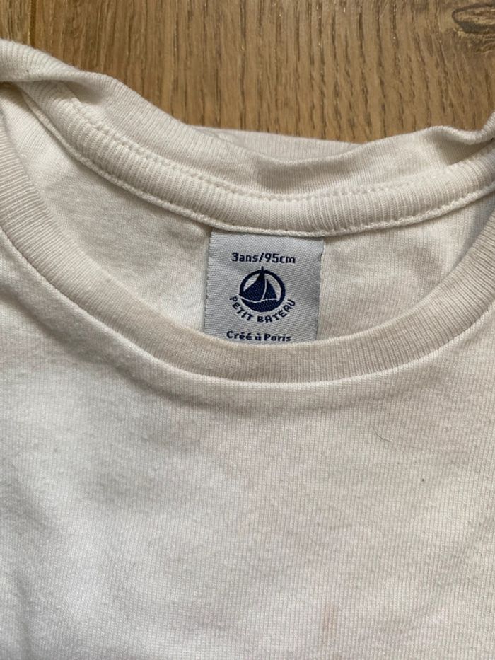 Lot de deux t shirts manches courtes tricot de peau petit bateau - photo numéro 6