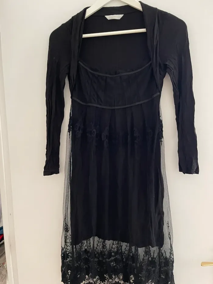 Robe dentelle promod noire