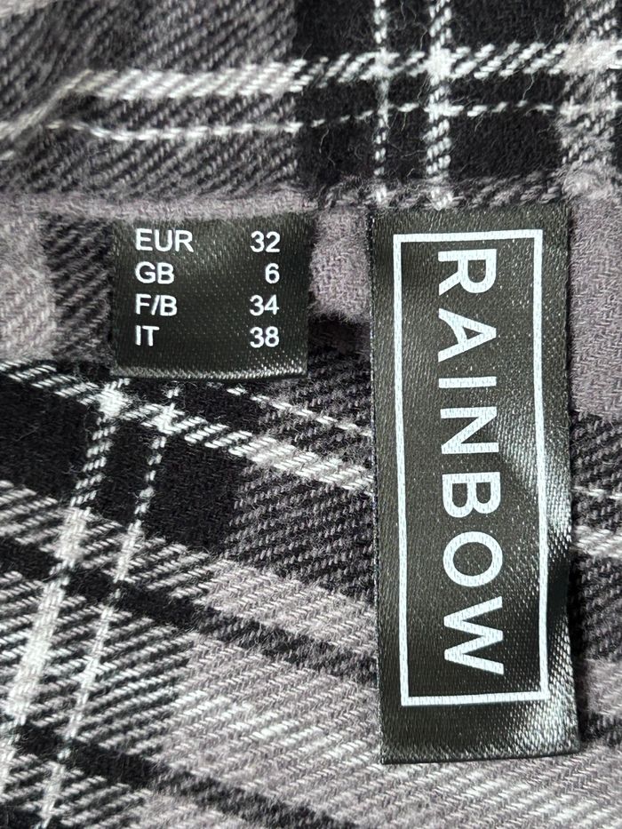Chemise grise à carreaux Rainbow - Taille 34 - photo numéro 5