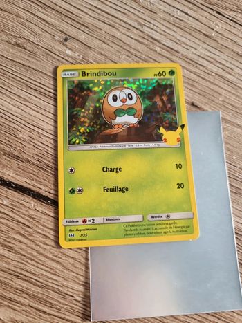 Carte pokémon brindibou holo 7/25 fr année 2021 anniversaires 25 ans pokémon