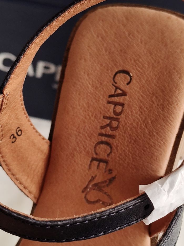 Sandales caprice en cuir véritable - photo numéro 7