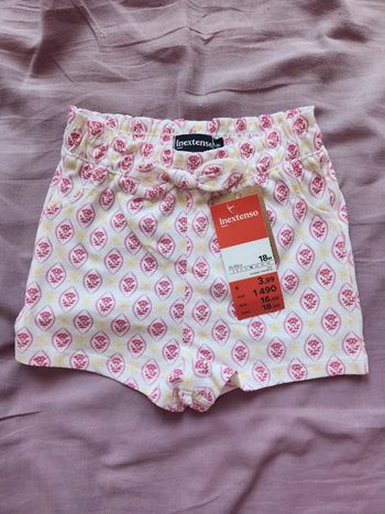 Short fille taille 18 mois