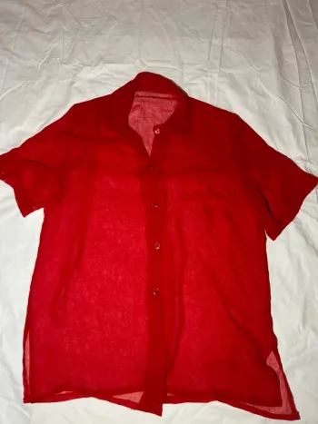Chemise d’été rouge