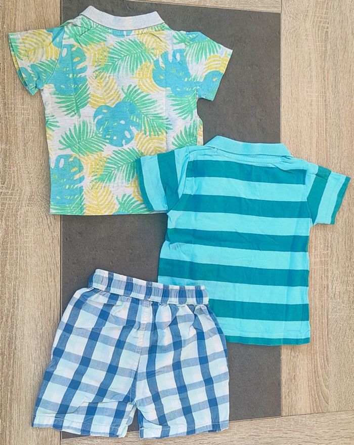 Lot de deux polos et un short - photo numéro 2