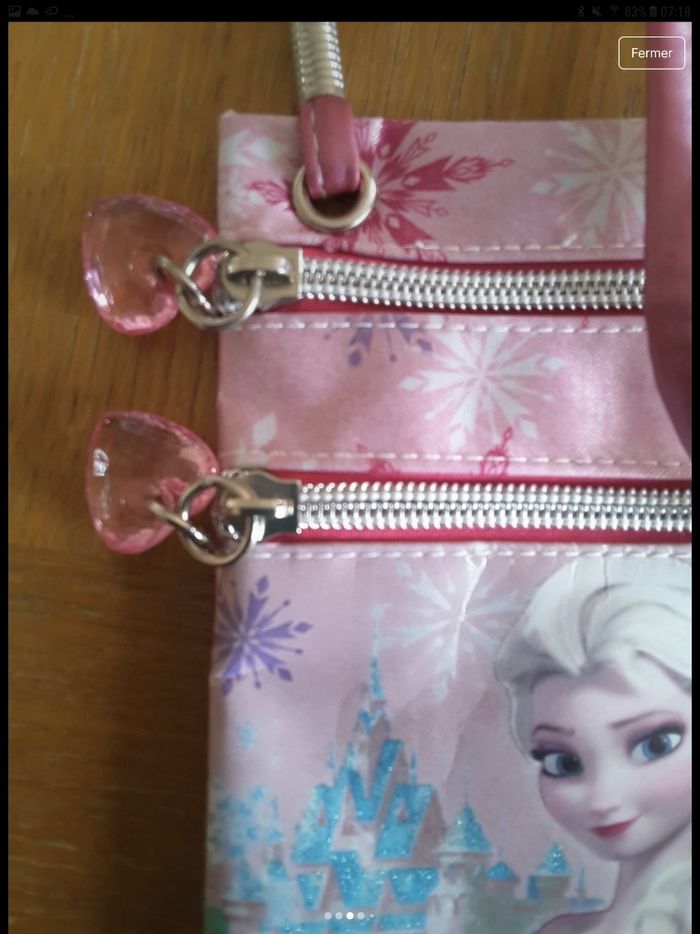 Sac à main  avec porte feuille reine des neiges - photo numéro 2