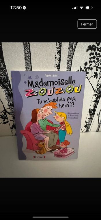 Livre Mademoiselle ZouzouTu m'oublies pas, hein?