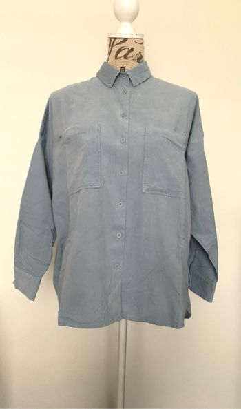 Chemise côtelé Stradivarius T36 bleu