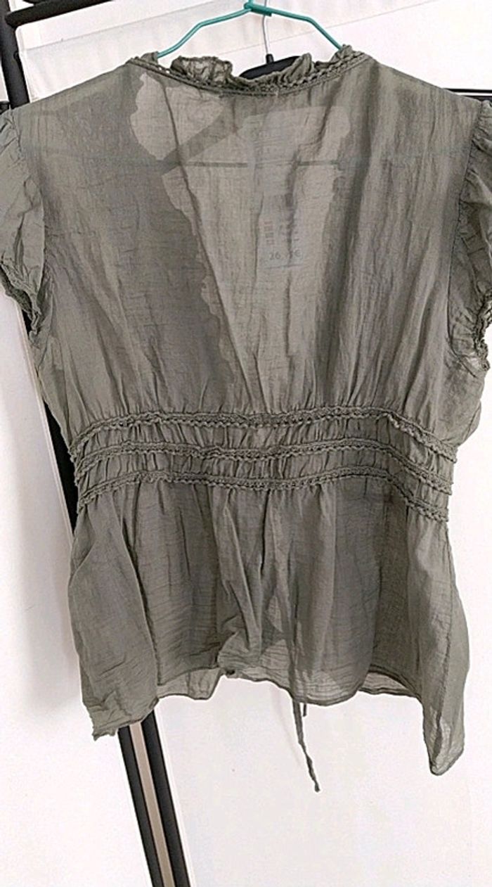 Chemise macramé kaki cache cache - photo numéro 2