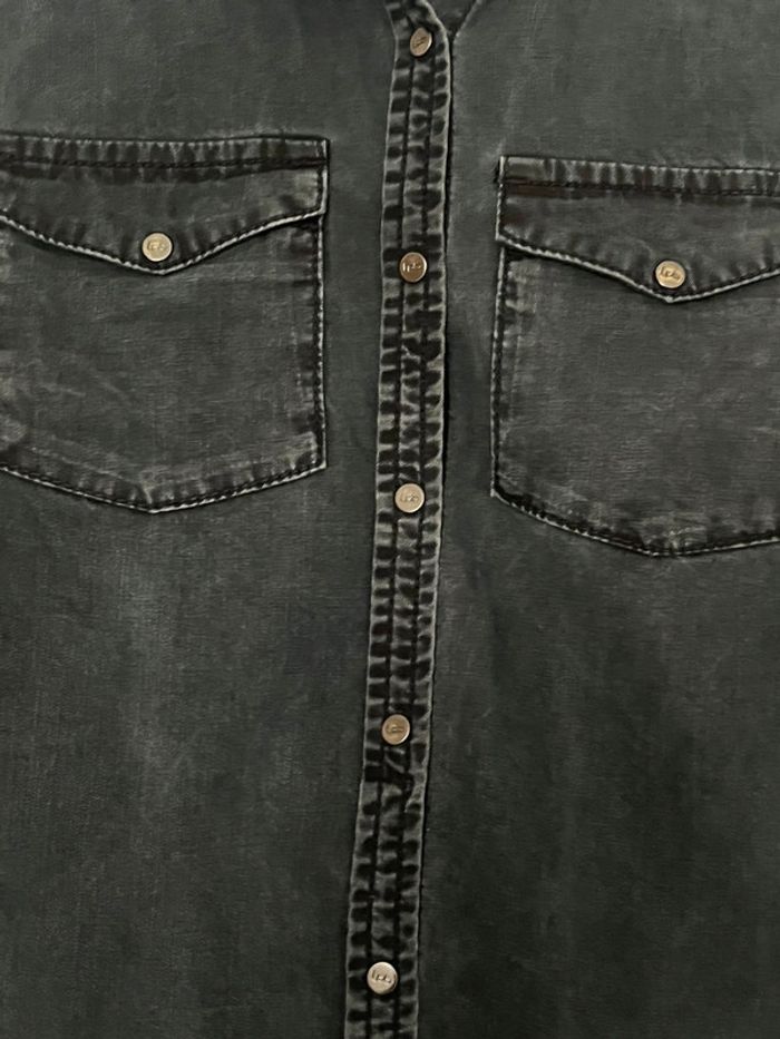 Chemise en Jean Grise Foncée LPB - photo numéro 3