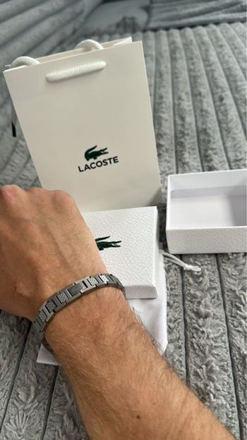 Bracelet Lacoste gris 