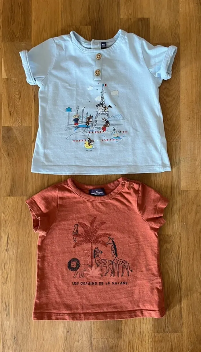 Lot de 2 t-shirts Sergent Major 12 mois