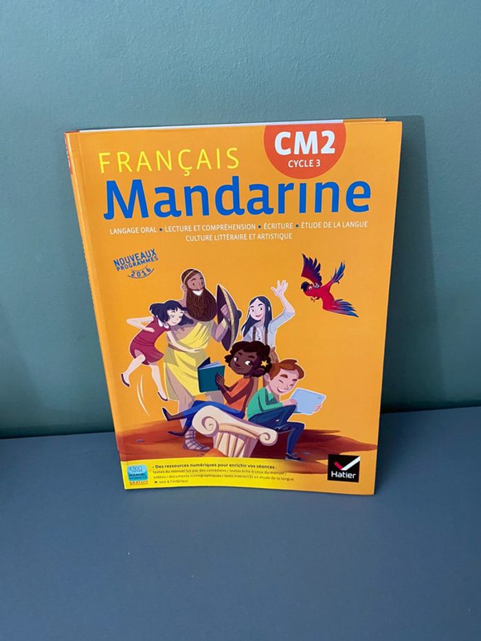 Livre français mandarine cm2
