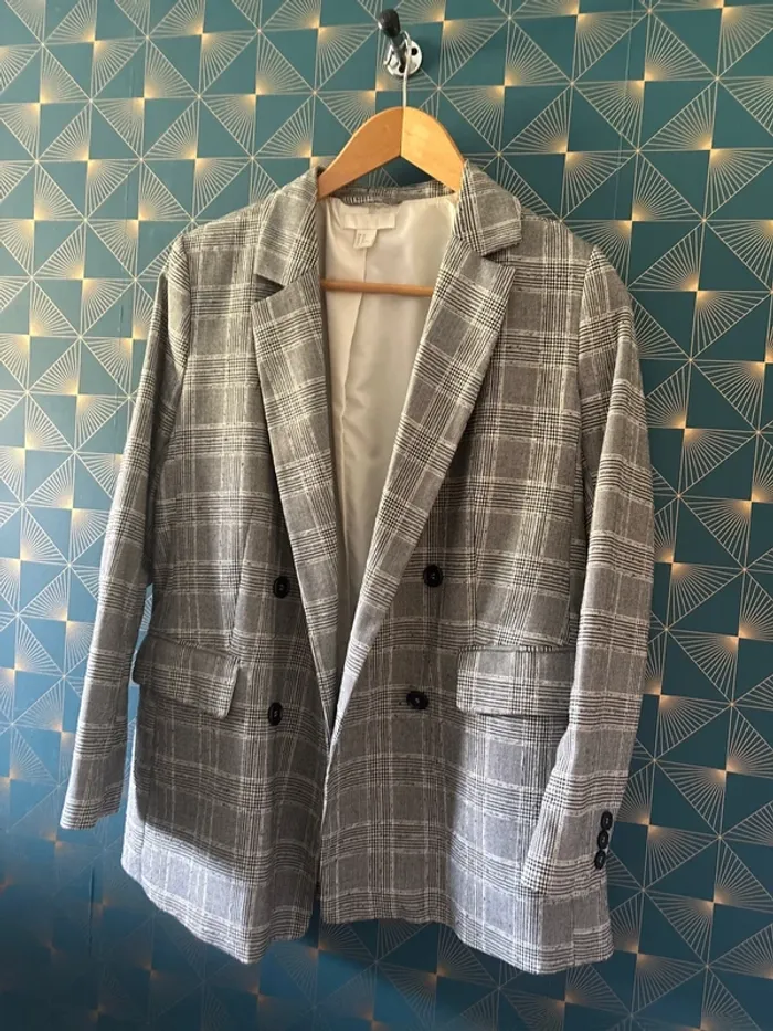 Blazer à carreaux - photo numéro 5
