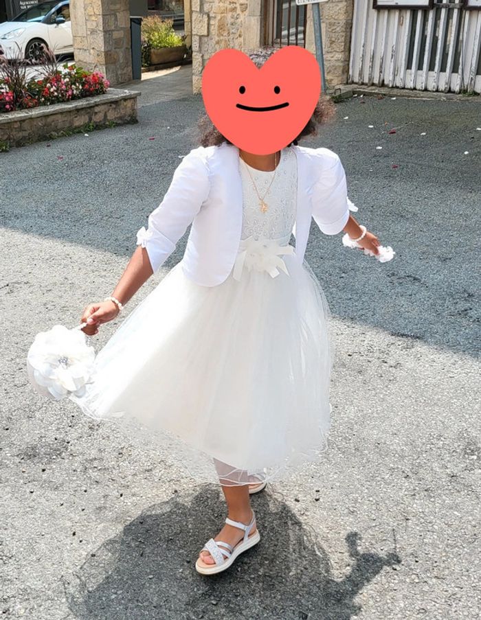 Robe cérémonie 10 ans + gilet + sac à main + serre-tête - photo numéro 2