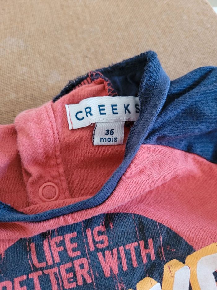 Lot de t-shirts Creeks sans et avec manches taille 3ans - photo numéro 6