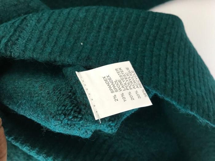 Pull Fleuri Couleur Vert Sapin - photo numéro 4