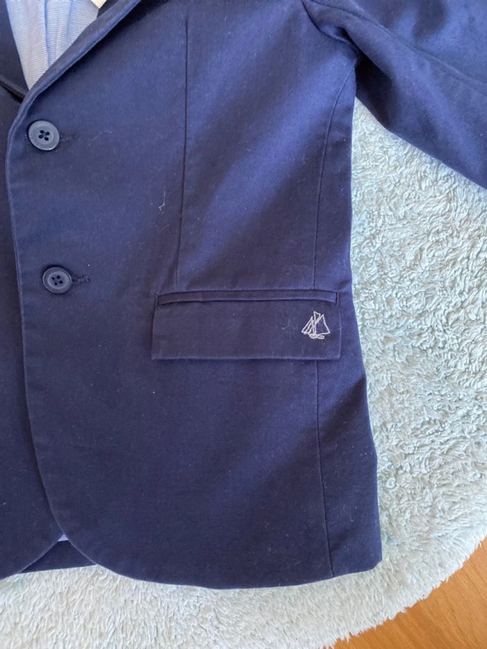 Veste costume cérémonie marine petit bateau neuve - photo numéro 2