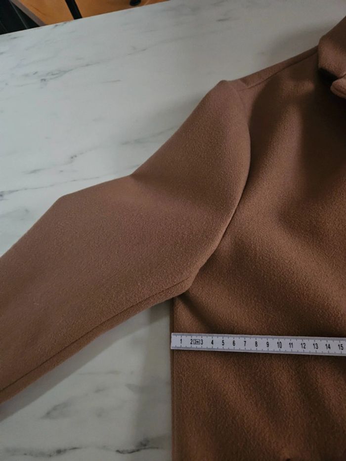 Zara manteau long marron clair taille L - photo numéro 14