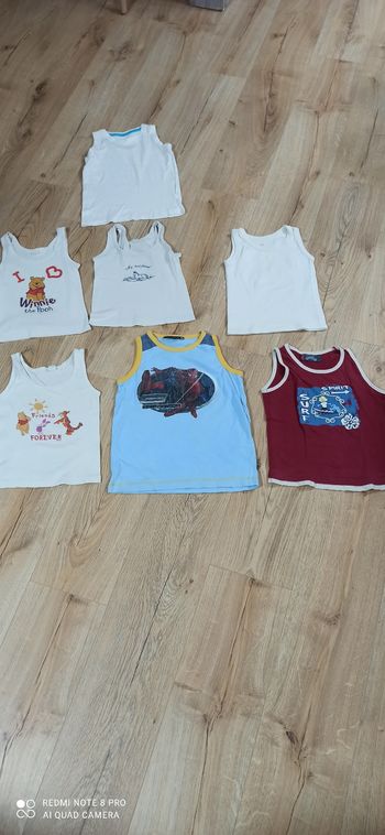 Lot de 7 débardeurs 5 ans