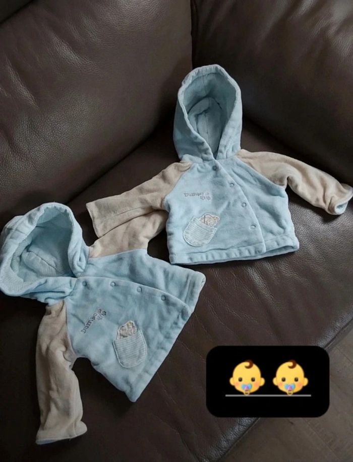 Lot de 2 vestes pour jumeaux fille ou garçon 50 cm Naissance Disney
