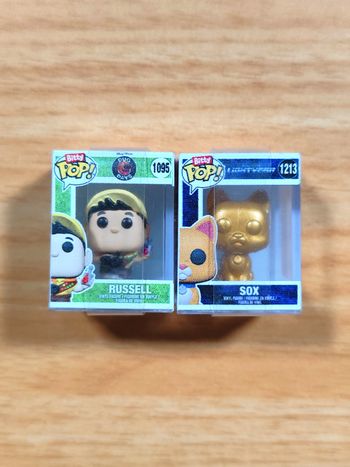 Duo Funko Bitty Pop! Disney Pixar - Russell & Sox Gold