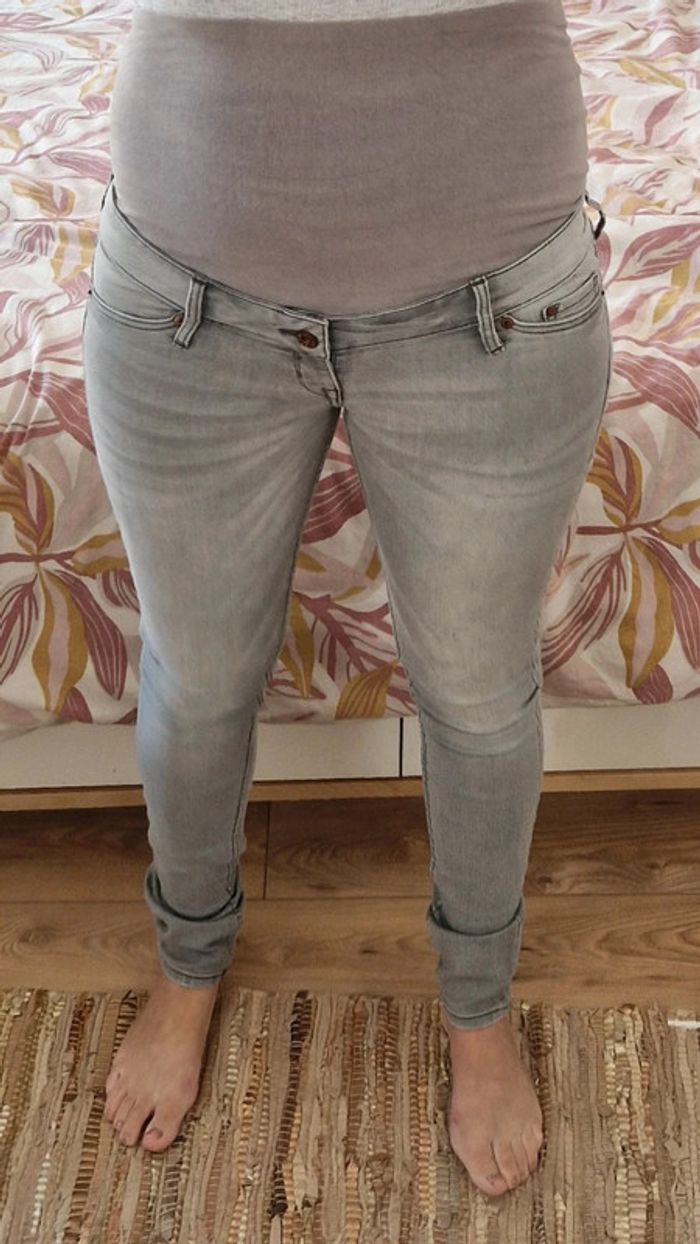 Jean gris clair Mama