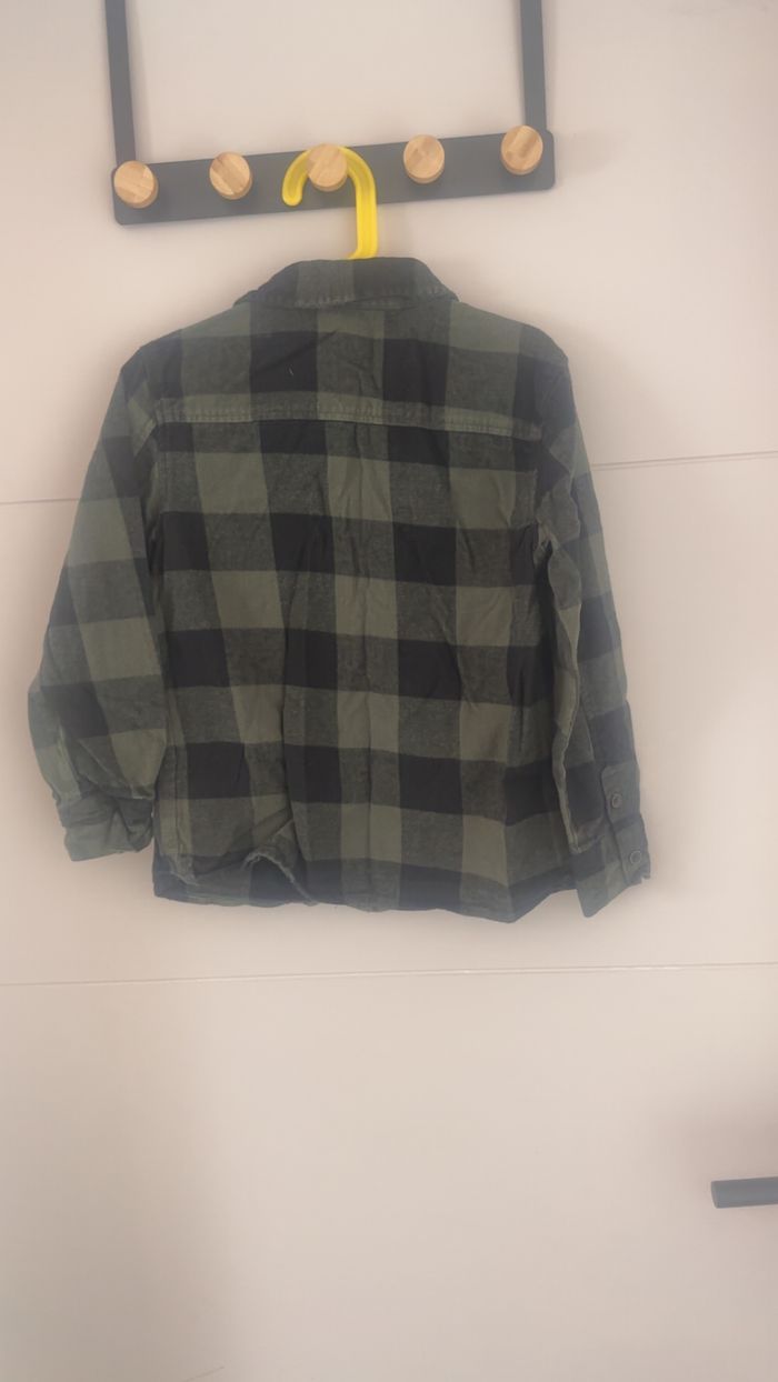 Chemise à carreaux kaki & noir - photo numéro 4