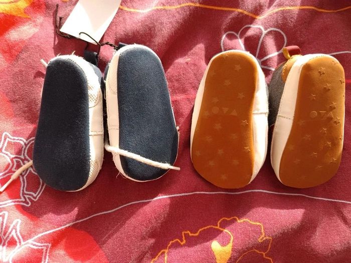 Lot chaussures bébé 3/6m tbe kiabi tao - photo numéro 3